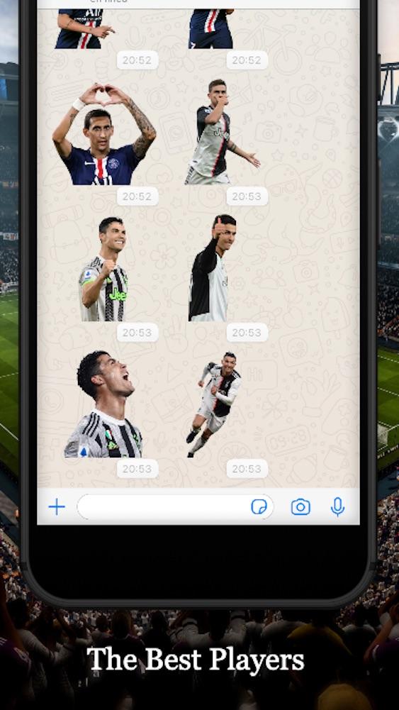 اسکرین شات 5 برنامه Soccer Stickers for WhatsApp