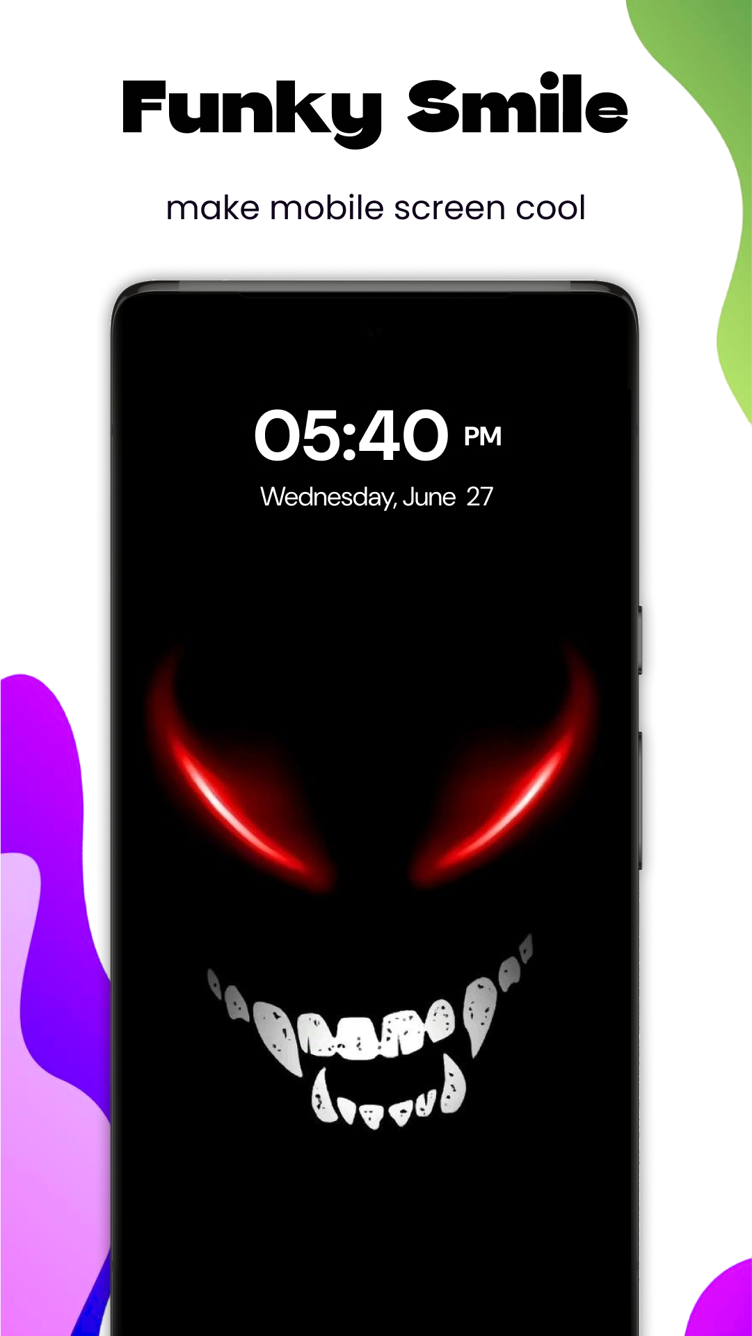 اسکرین شات 2 برنامه Funky Smiles Live Wallpaper