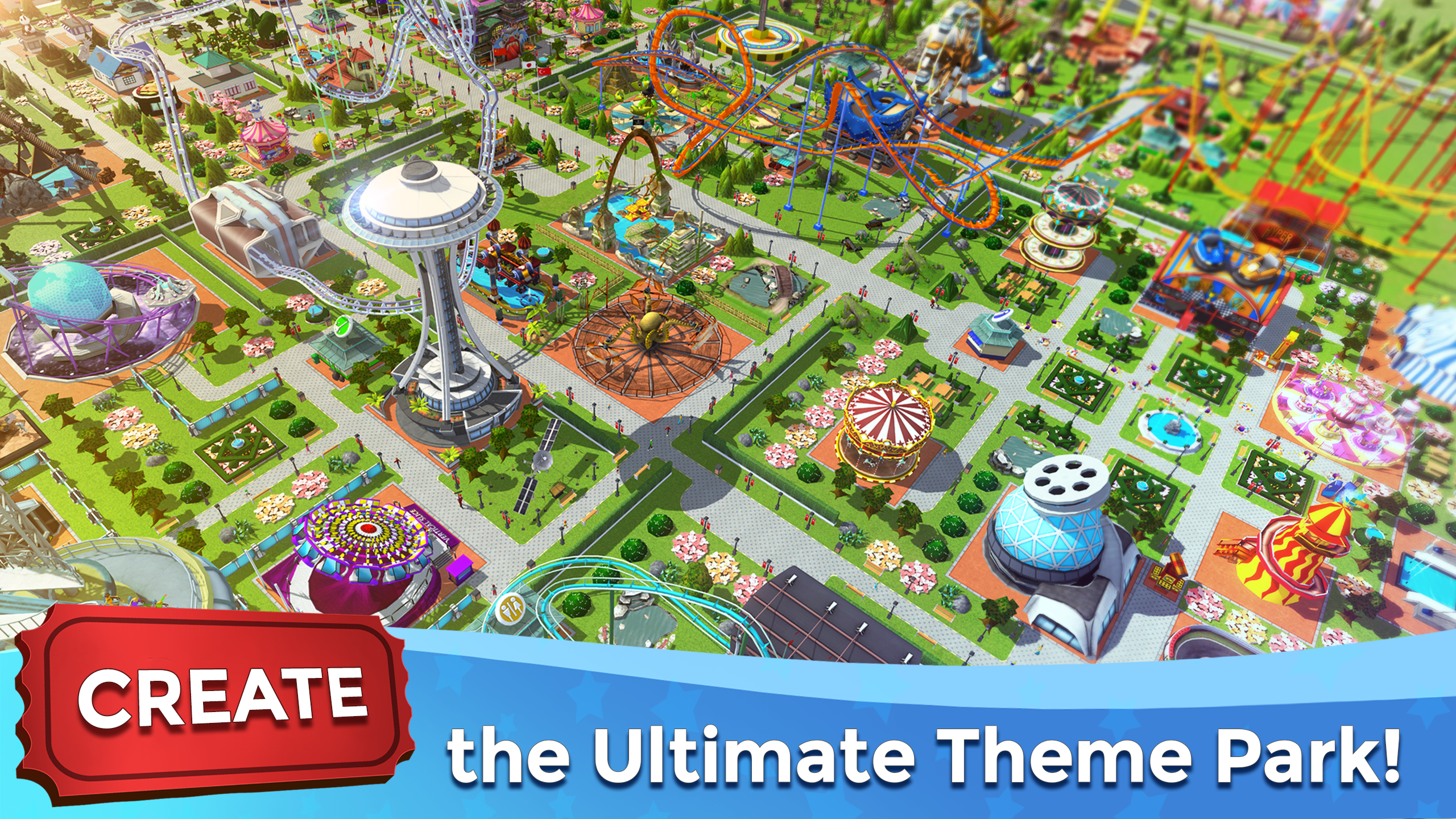 اسکرین شات 1 بازی RollerCoaster Tycoon Touch
