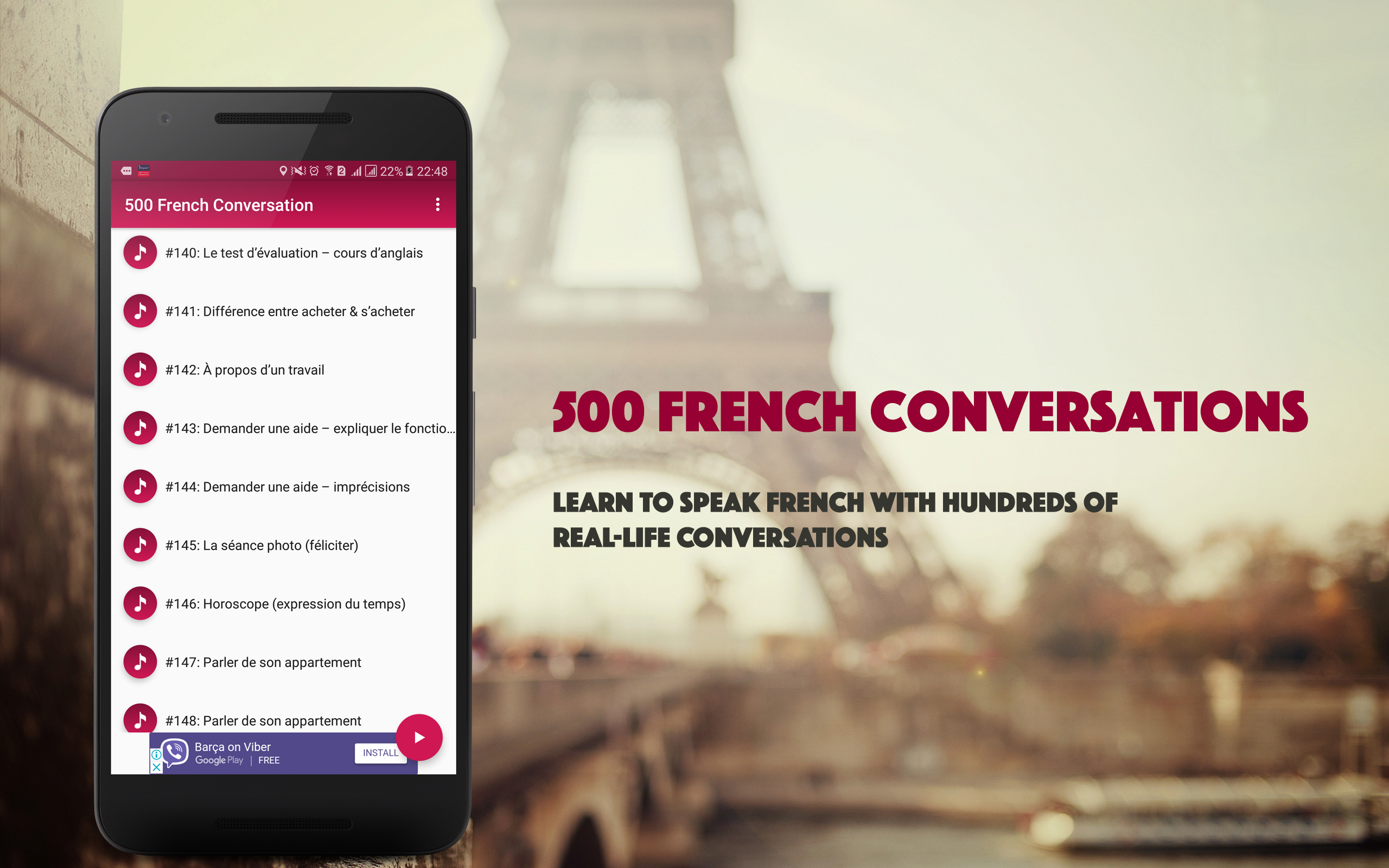 اسکرین شات 4 برنامه French Conversation