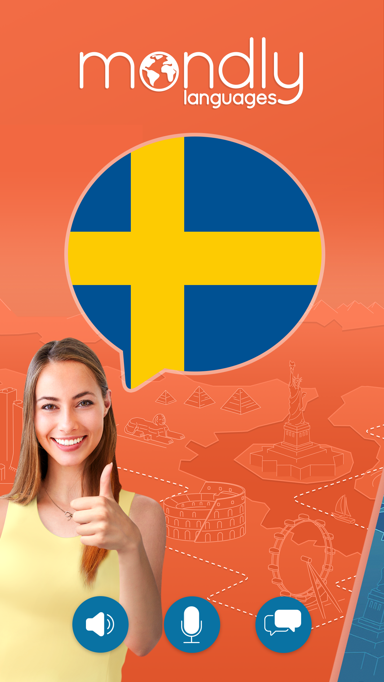 اسکرین شات 1 برنامه Learn Swedish - Speak Swedish