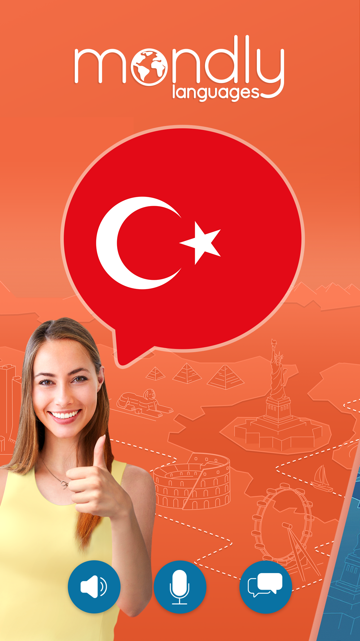 اسکرین شات 1 برنامه Learn Turkish - Speak Turkish