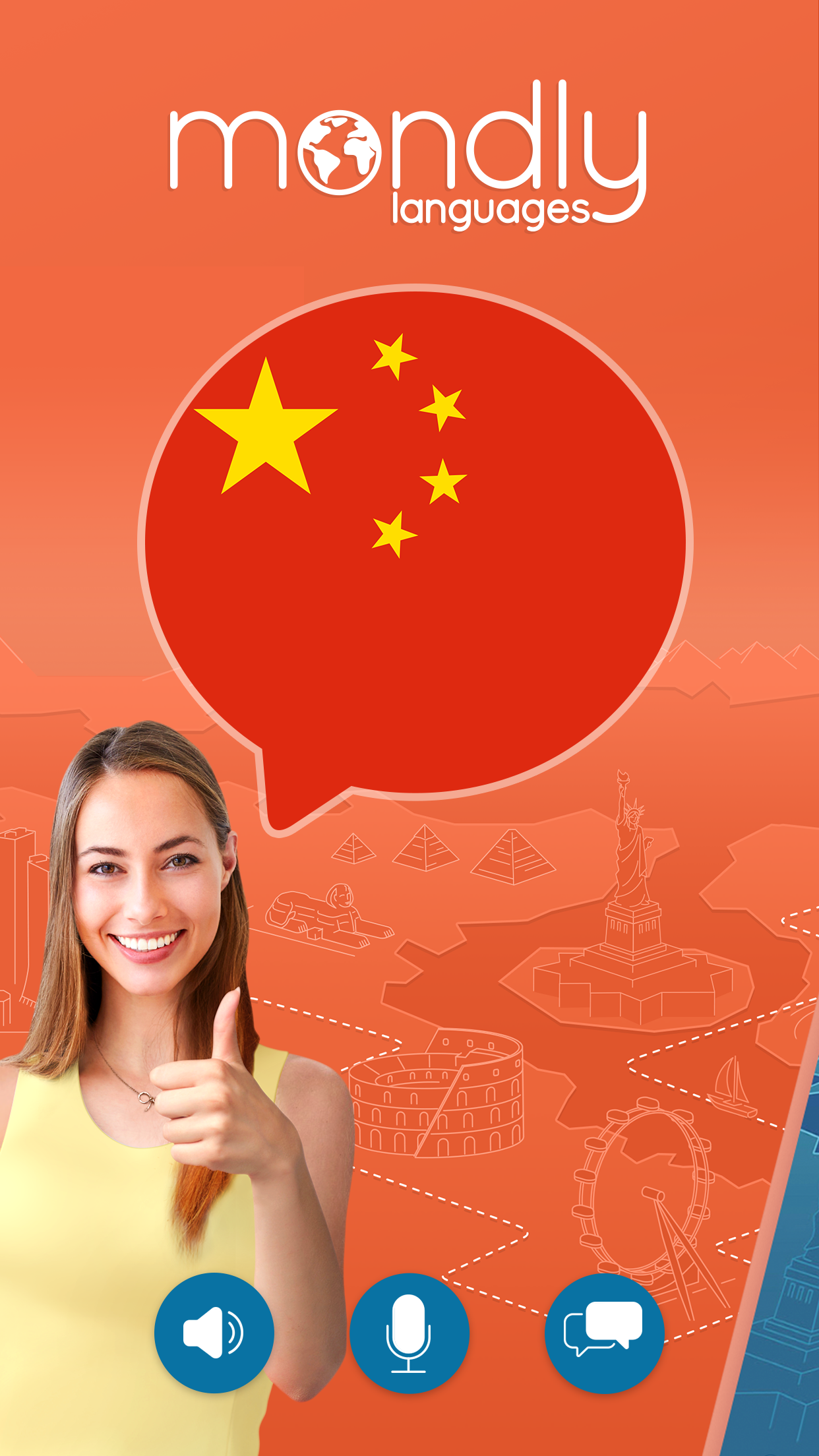 اسکرین شات 1 برنامه Learn Chinese - Speak Chinese