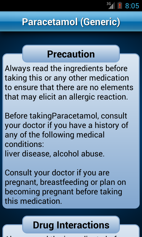 اسکرین شات 6 برنامه Drugs Dictionary Medical