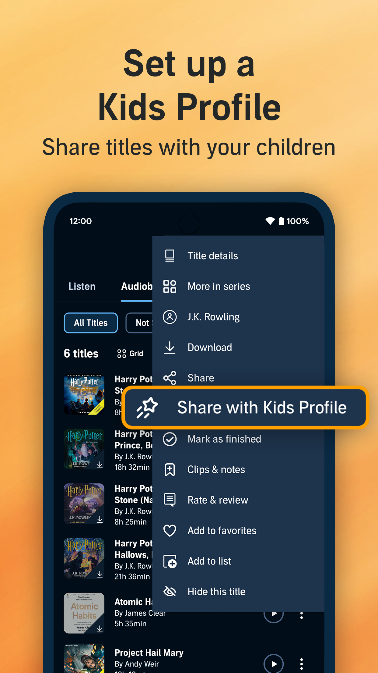 اسکرین شات 4 برنامه Audible: Audio Entertainment