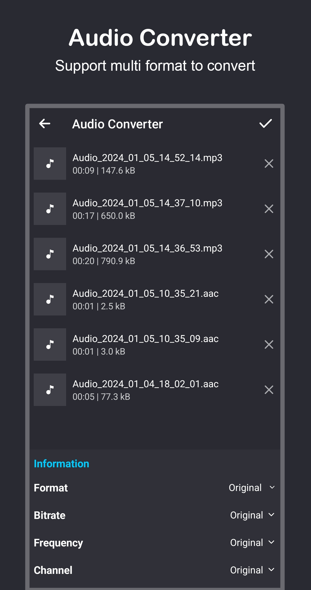 اسکرین شات 3 برنامه Audio Editor and Music Editor