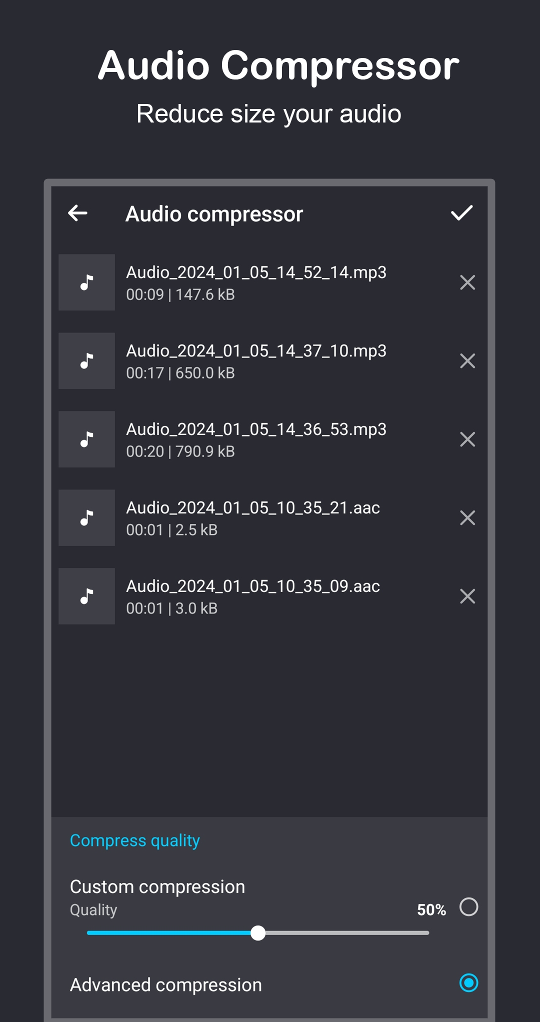 اسکرین شات 5 برنامه Audio Editor and Music Editor