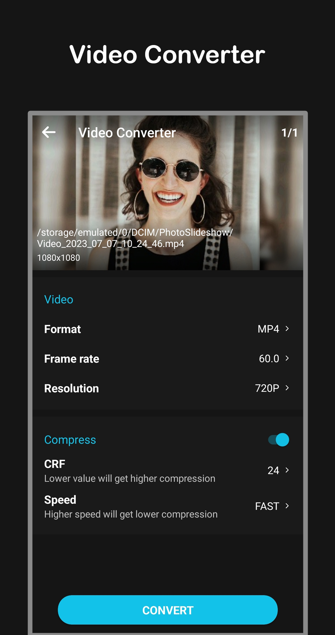 اسکرین شات 1 برنامه Video Converter