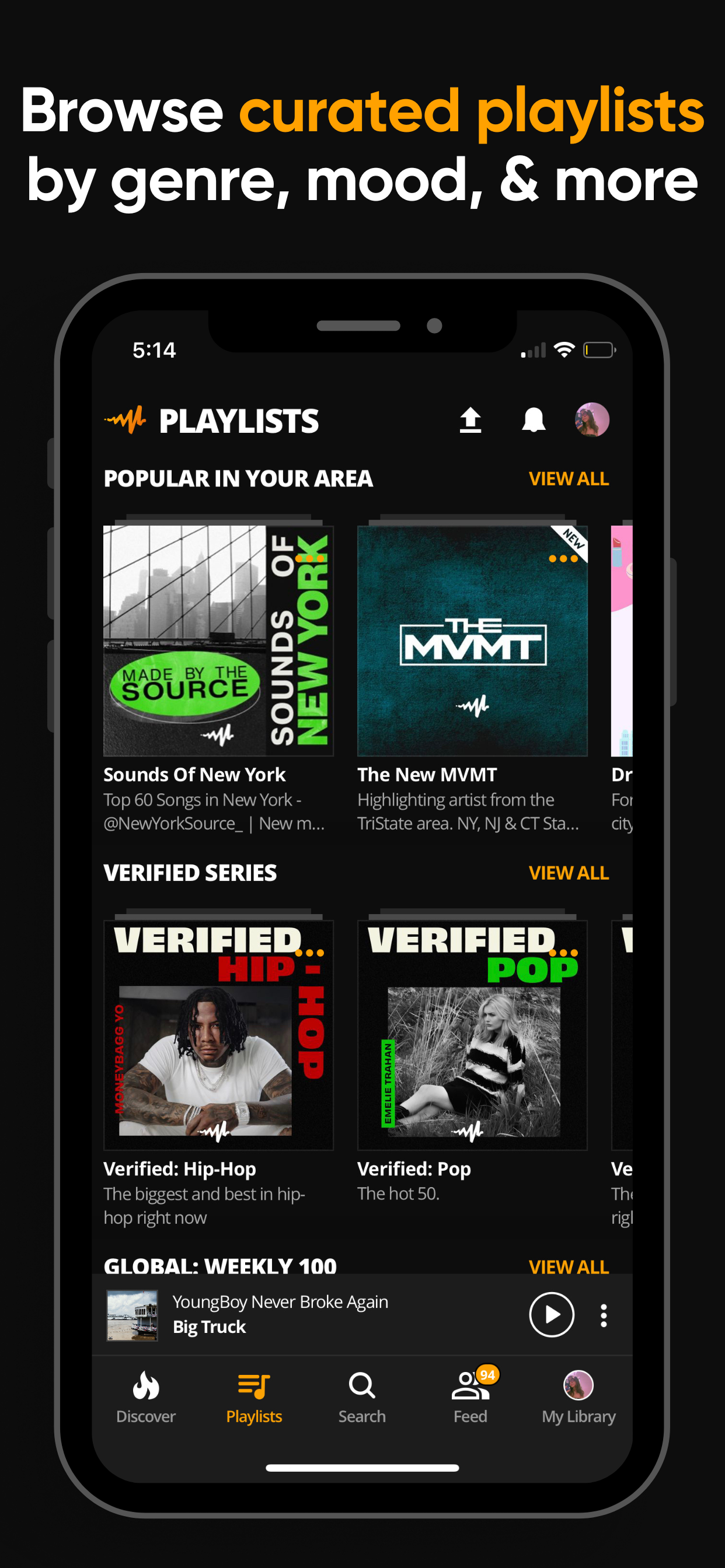 اسکرین شات 4 برنامه Audiomack: Music Downloader