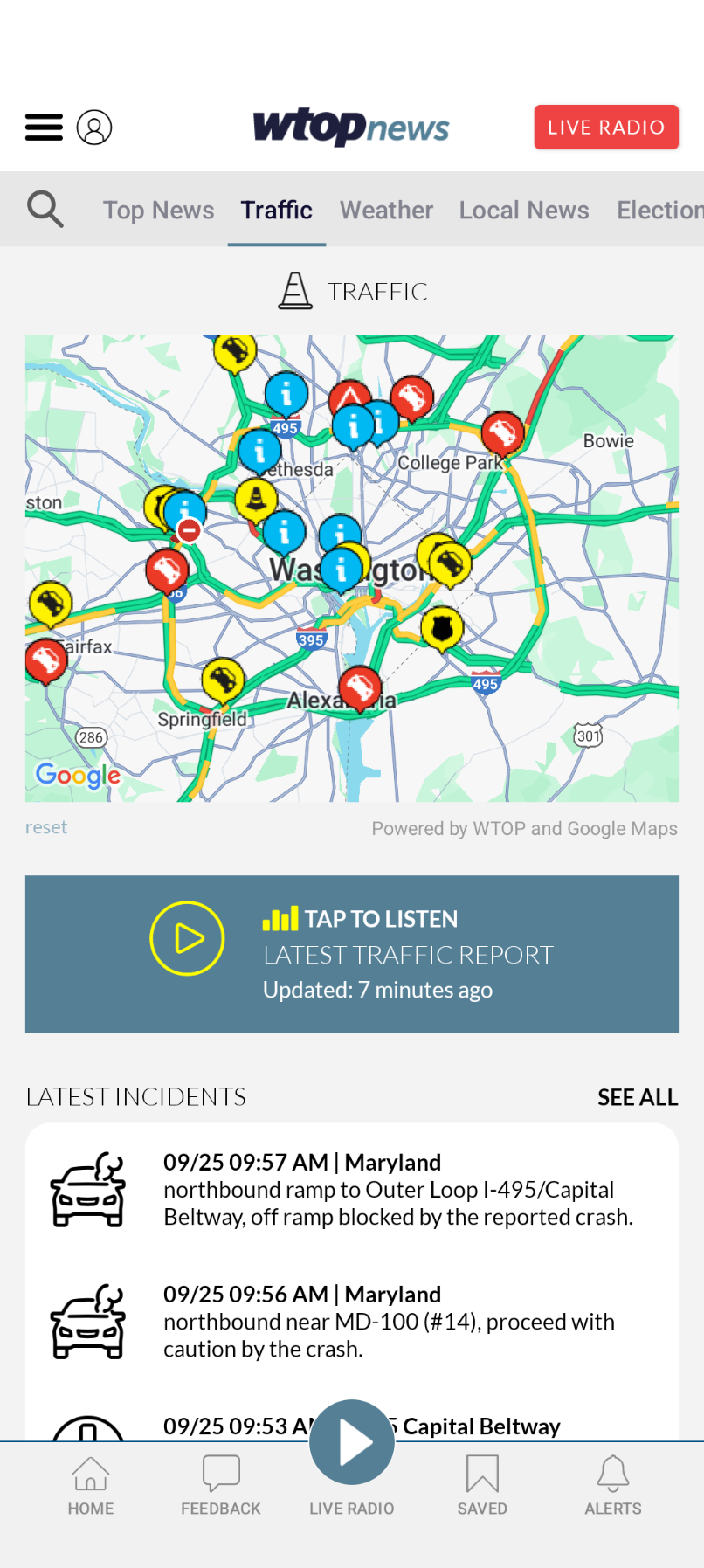 اسکرین شات 2 برنامه WTOP News: DC, MD and VA News