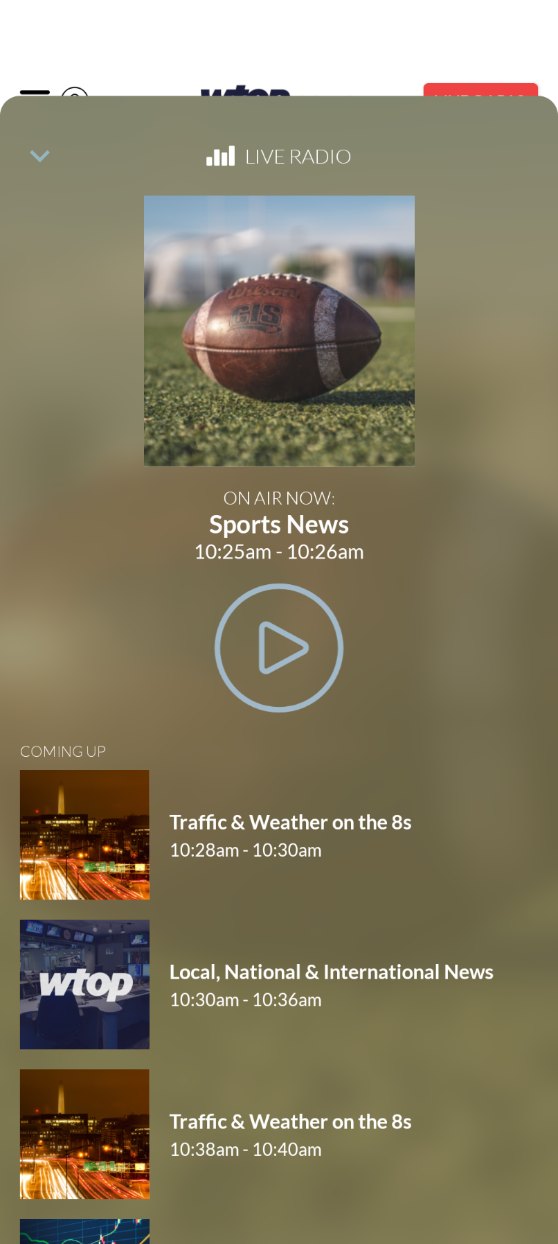 اسکرین شات 3 برنامه WTOP News: DC, MD and VA News