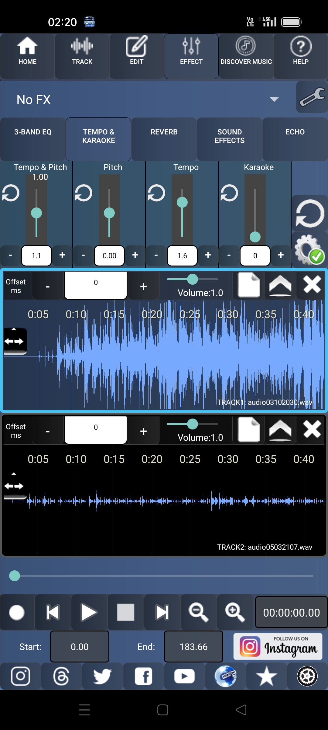 اسکرین شات 4 برنامه Audiosdroid Audio Studio