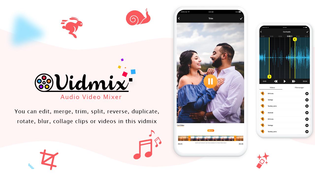 اسکرین شات 1 برنامه VidMix : Audio Video Mixer - V