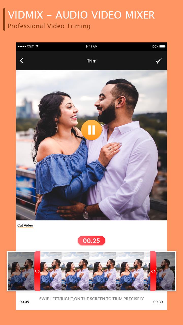 اسکرین شات 3 برنامه VidMix : Audio Video Mixer - V