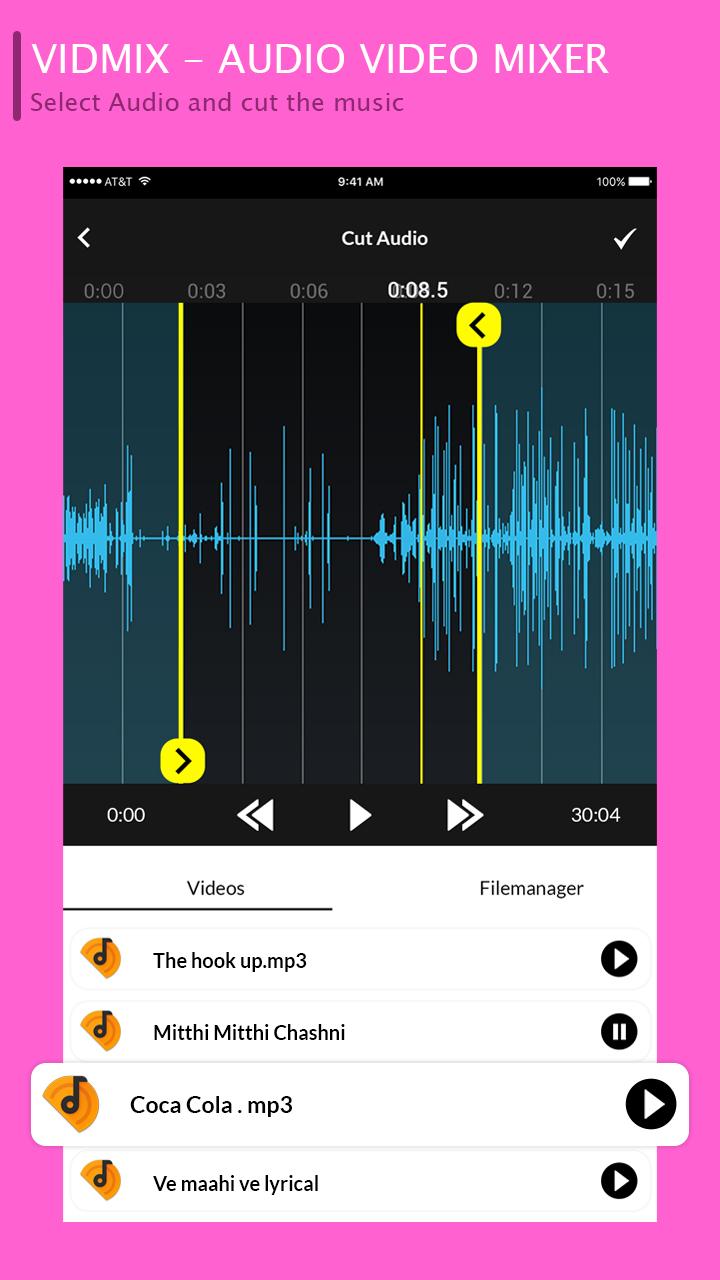 اسکرین شات 4 برنامه VidMix : Audio Video Mixer - V