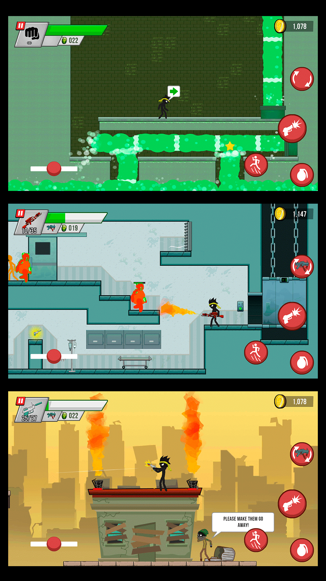 اسکرین شات 8 بازی Stick vs Zombies