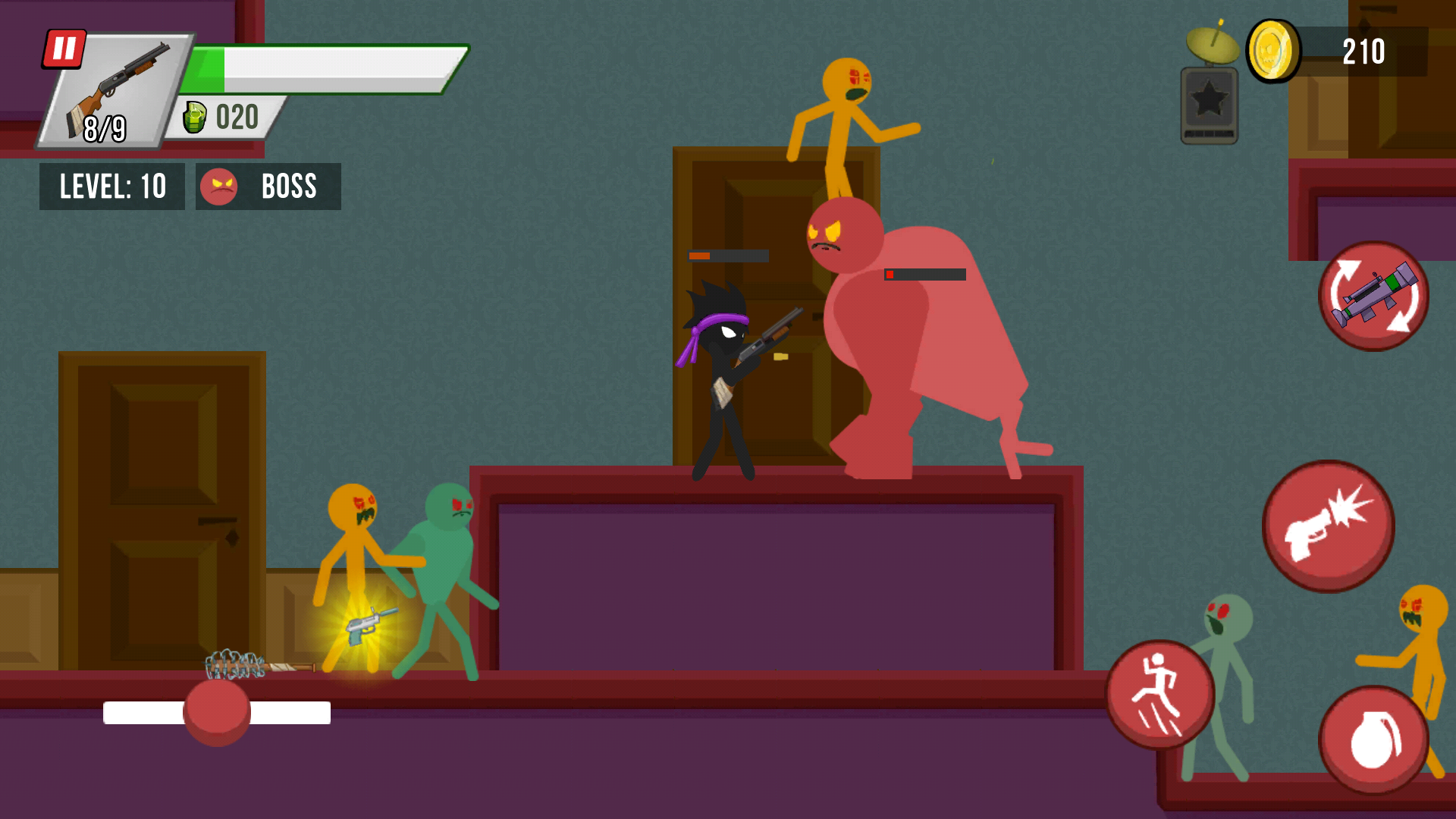 اسکرین شات 3 بازی Stick vs Zombies: Platformer