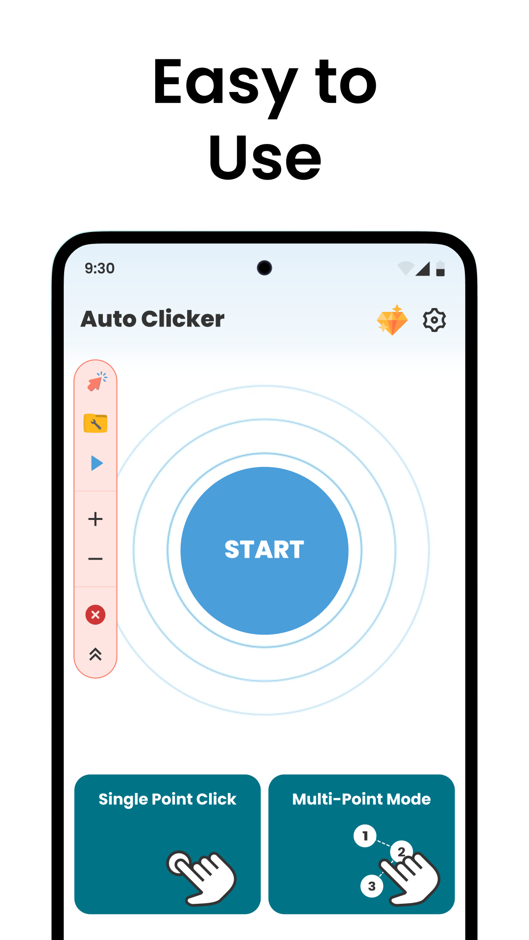 اسکرین شات 1 برنامه Auto Clicker & Auto Tapper