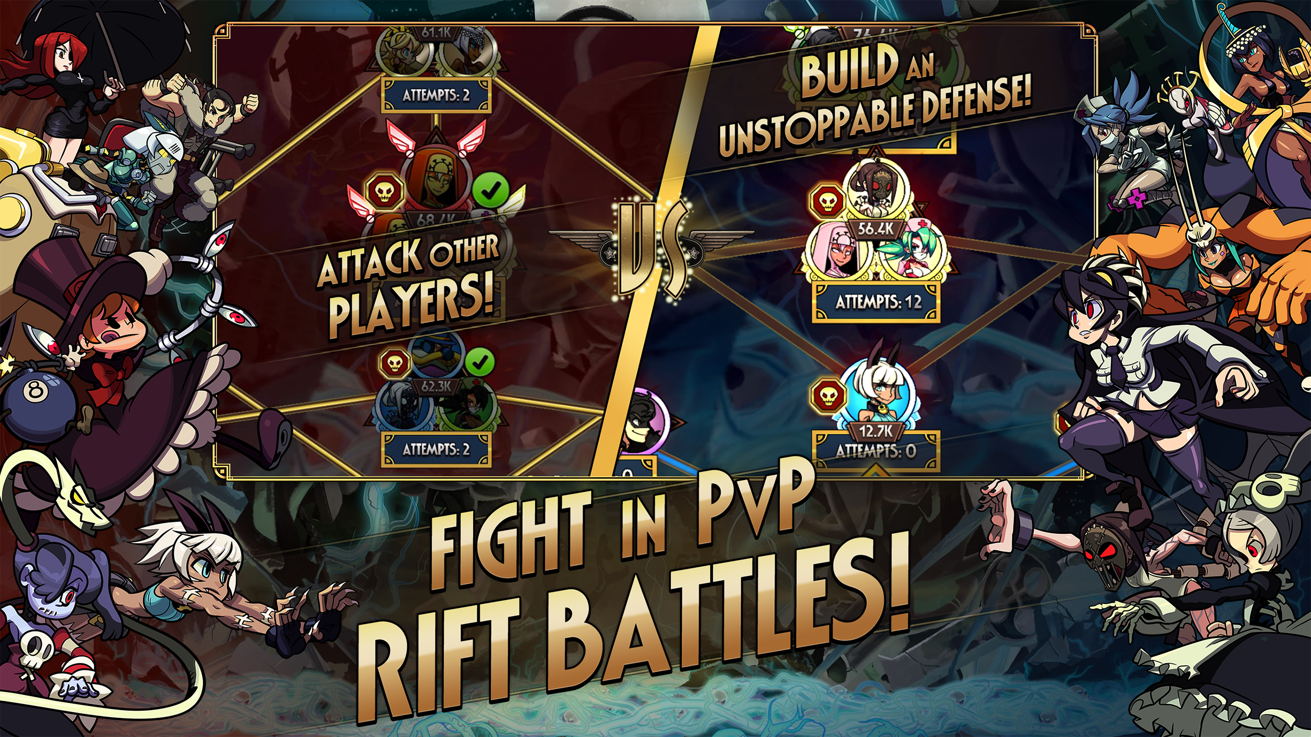 اسکرین شات 5 بازی Skullgirls: Fighting RPG
