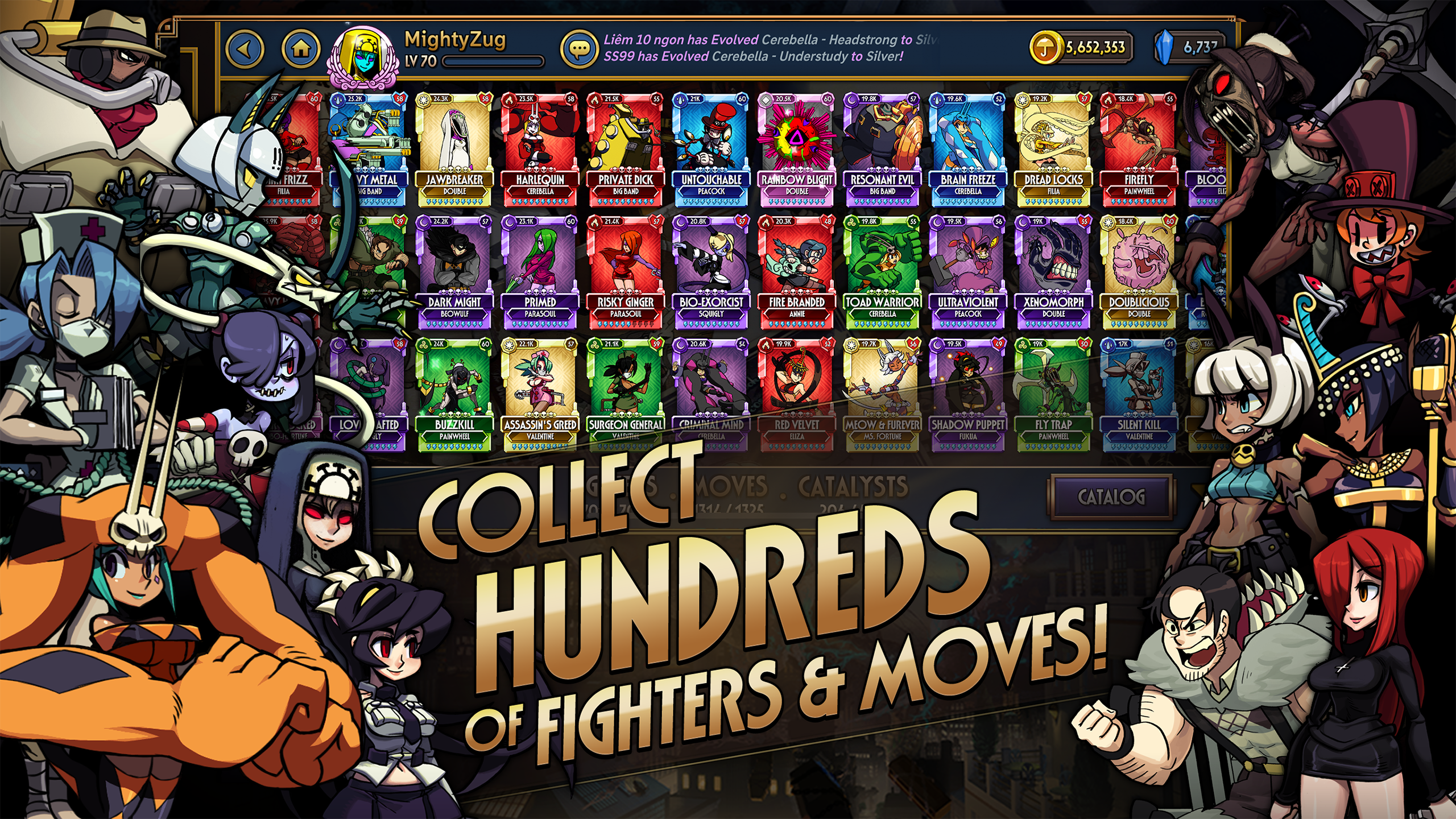 اسکرین شات 3 بازی Skullgirls: Fighting RPG