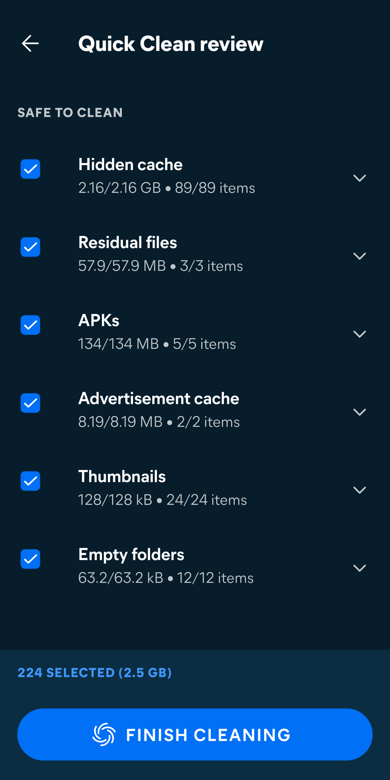 اسکرین شات 2 برنامه Avast Cleanup – Phone Cleaner