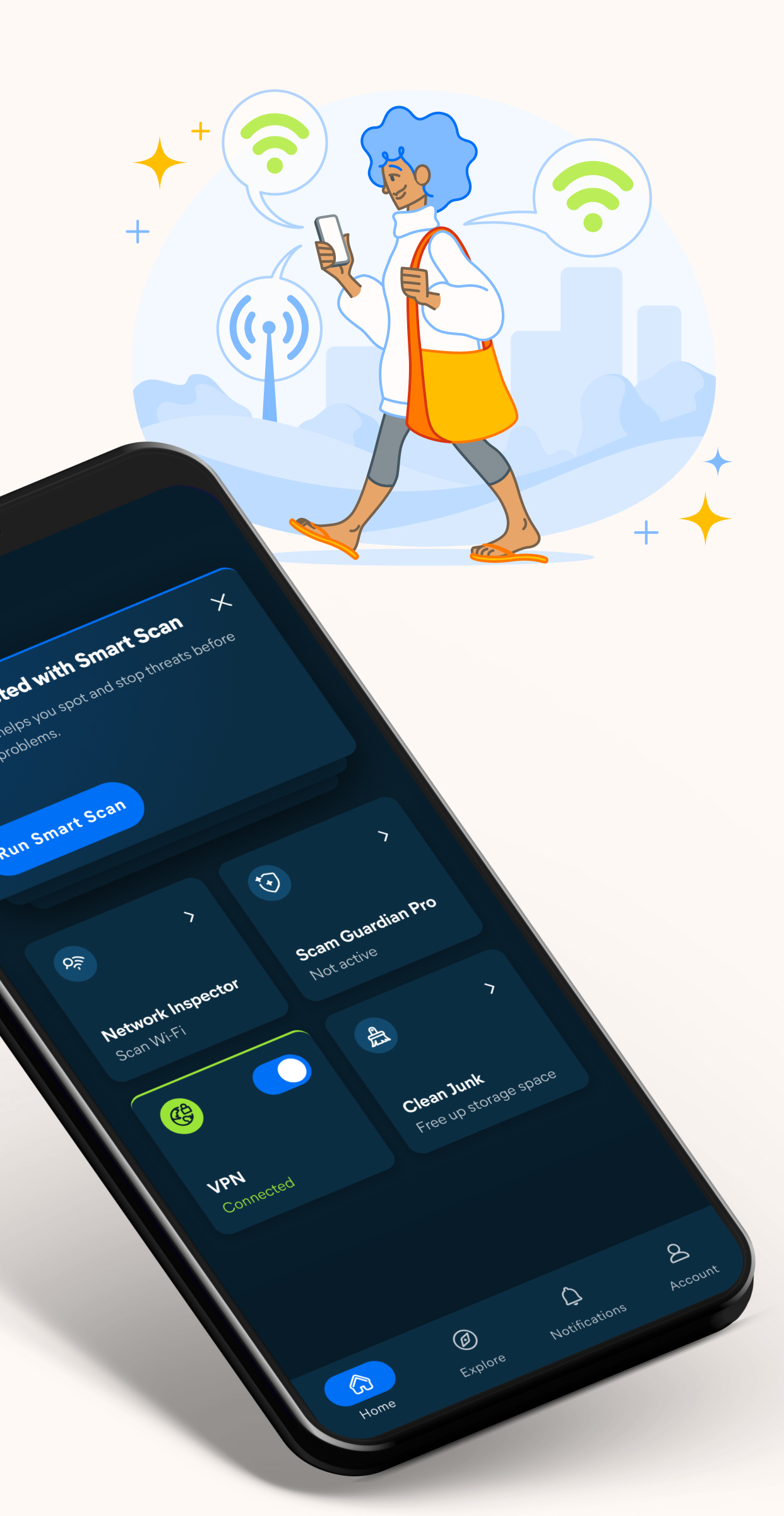 اسکرین شات 2 برنامه Avast One: Antivirus, Security
