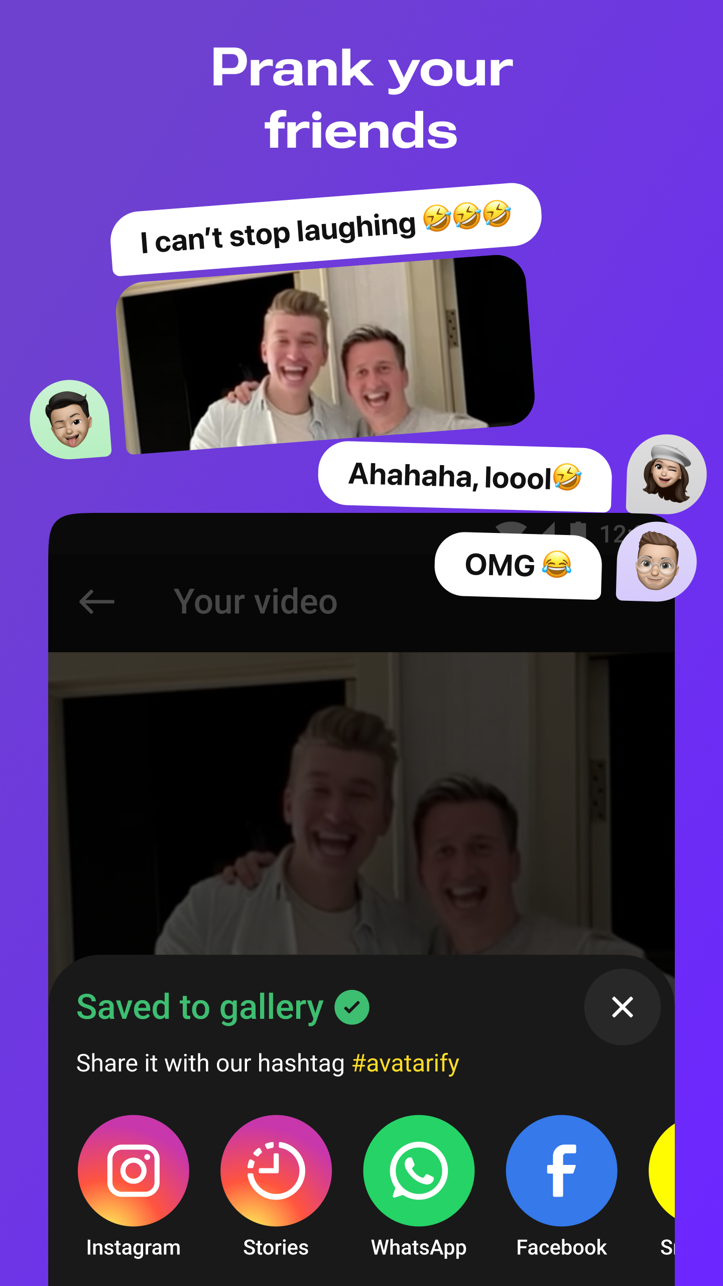 اسکرین شات 2 برنامه Avatarify: AI Face Animator