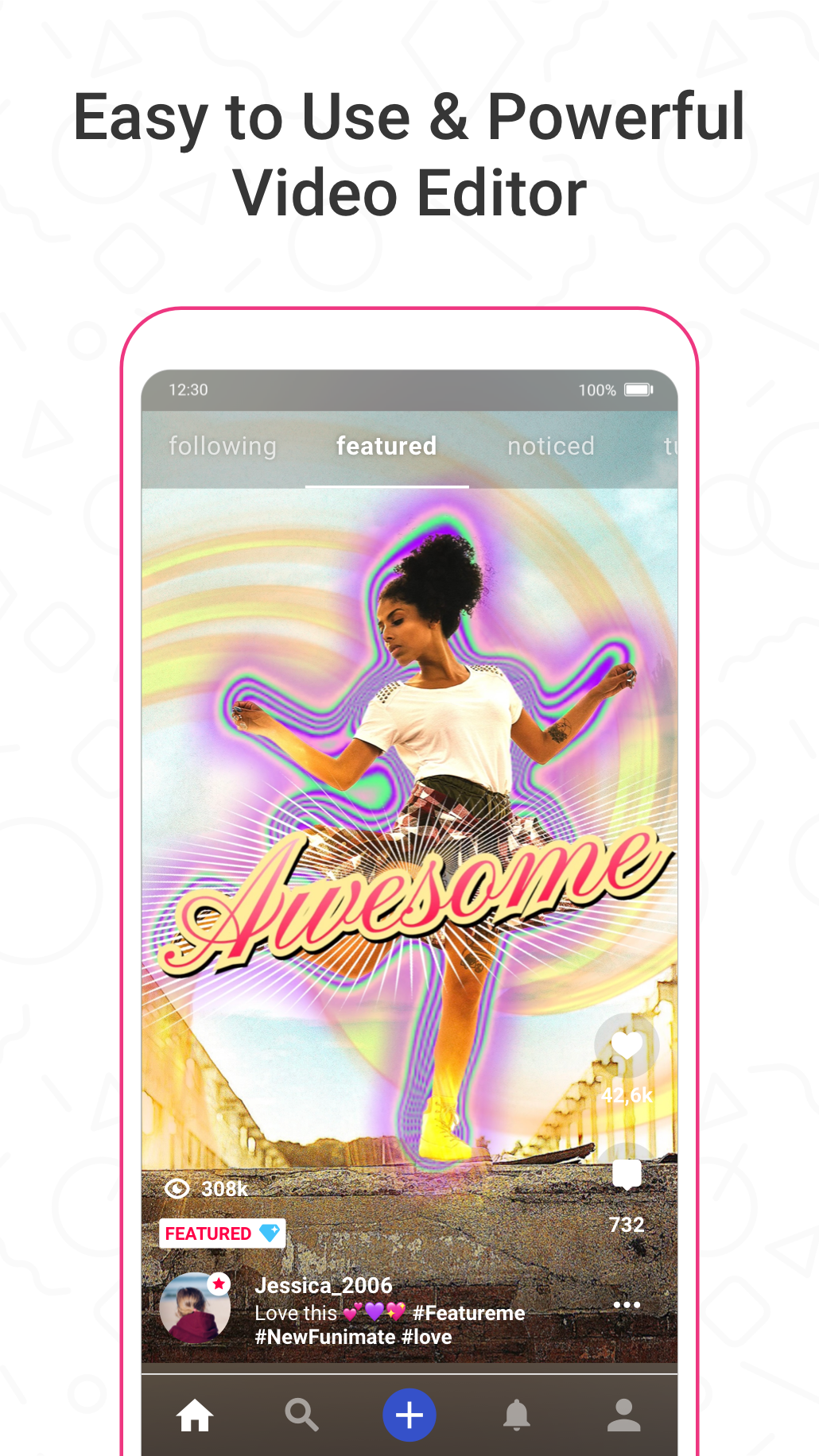 اسکرین شات 1 برنامه Funimate Video Editor & Maker