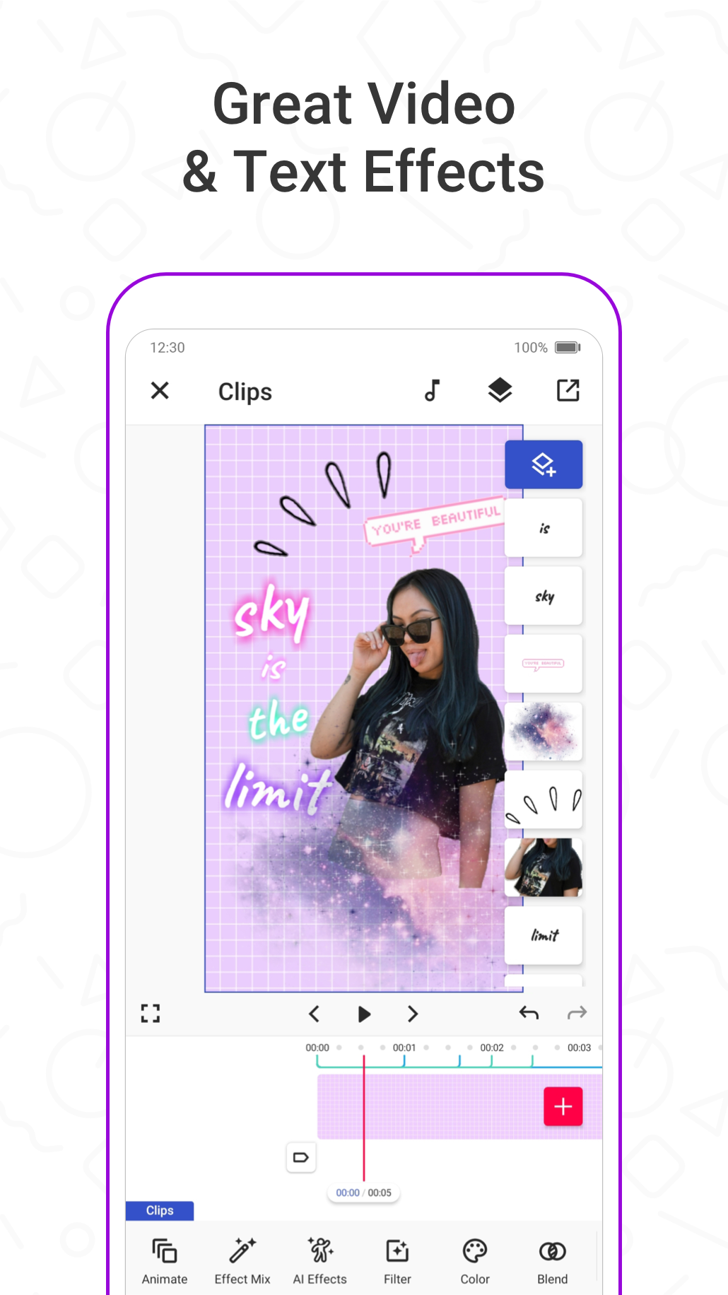 اسکرین شات 4 برنامه Funimate Video Editor & Maker