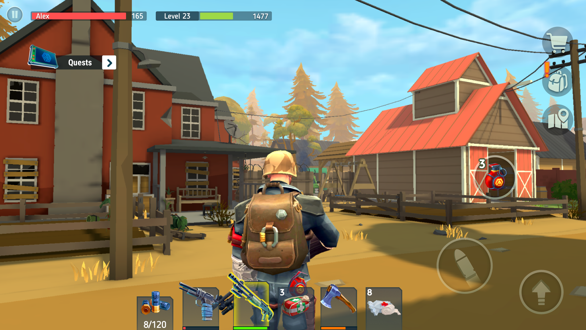 اسکرین شات 3 بازی TEGRA: Zombie survival island