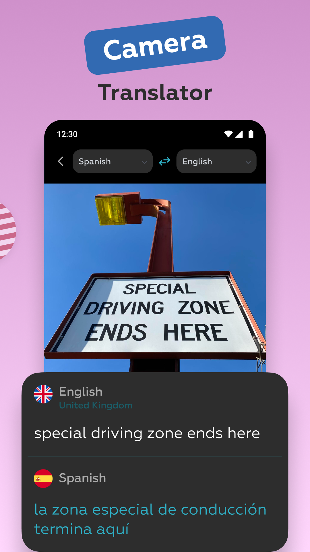 اسکرین شات 6 برنامه AI Voice Translator: Translate