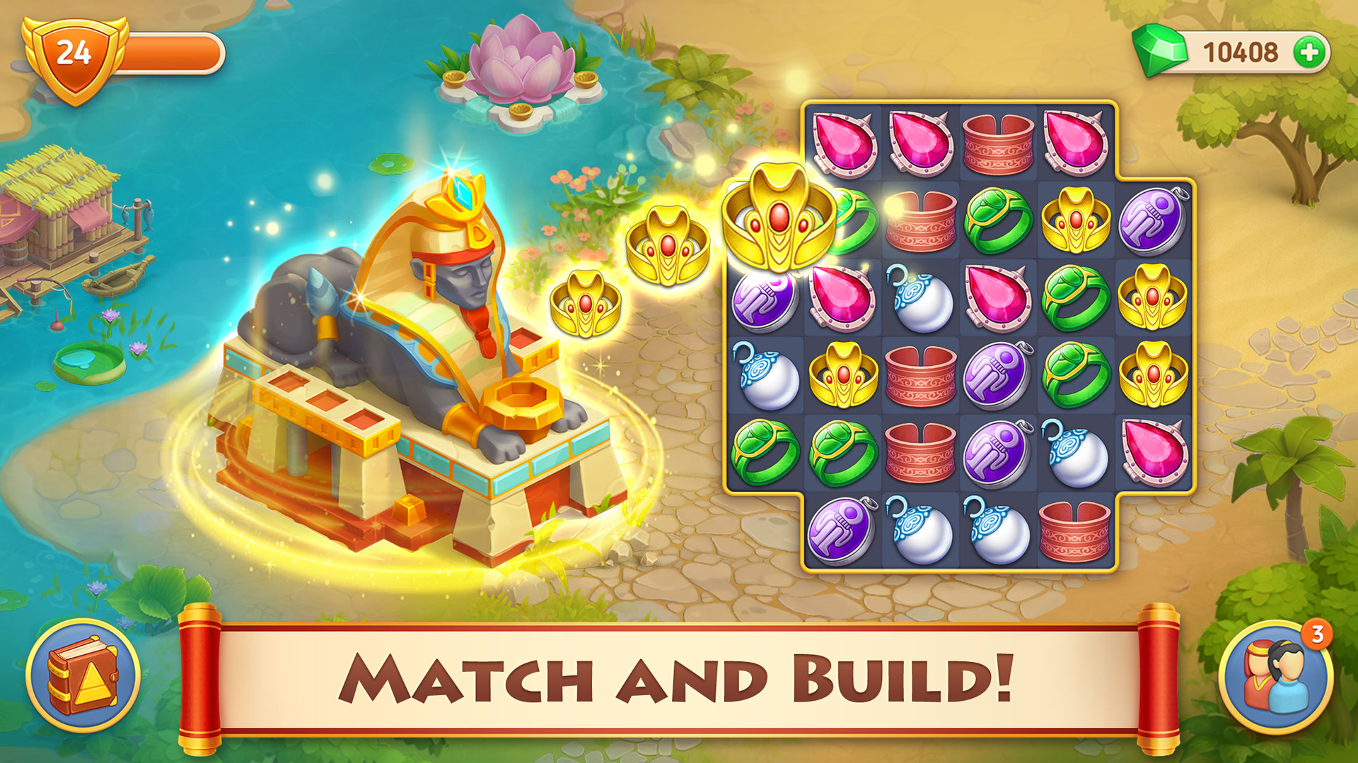 اسکرین شات 1 بازی Cradle of Empires・Match 3 game