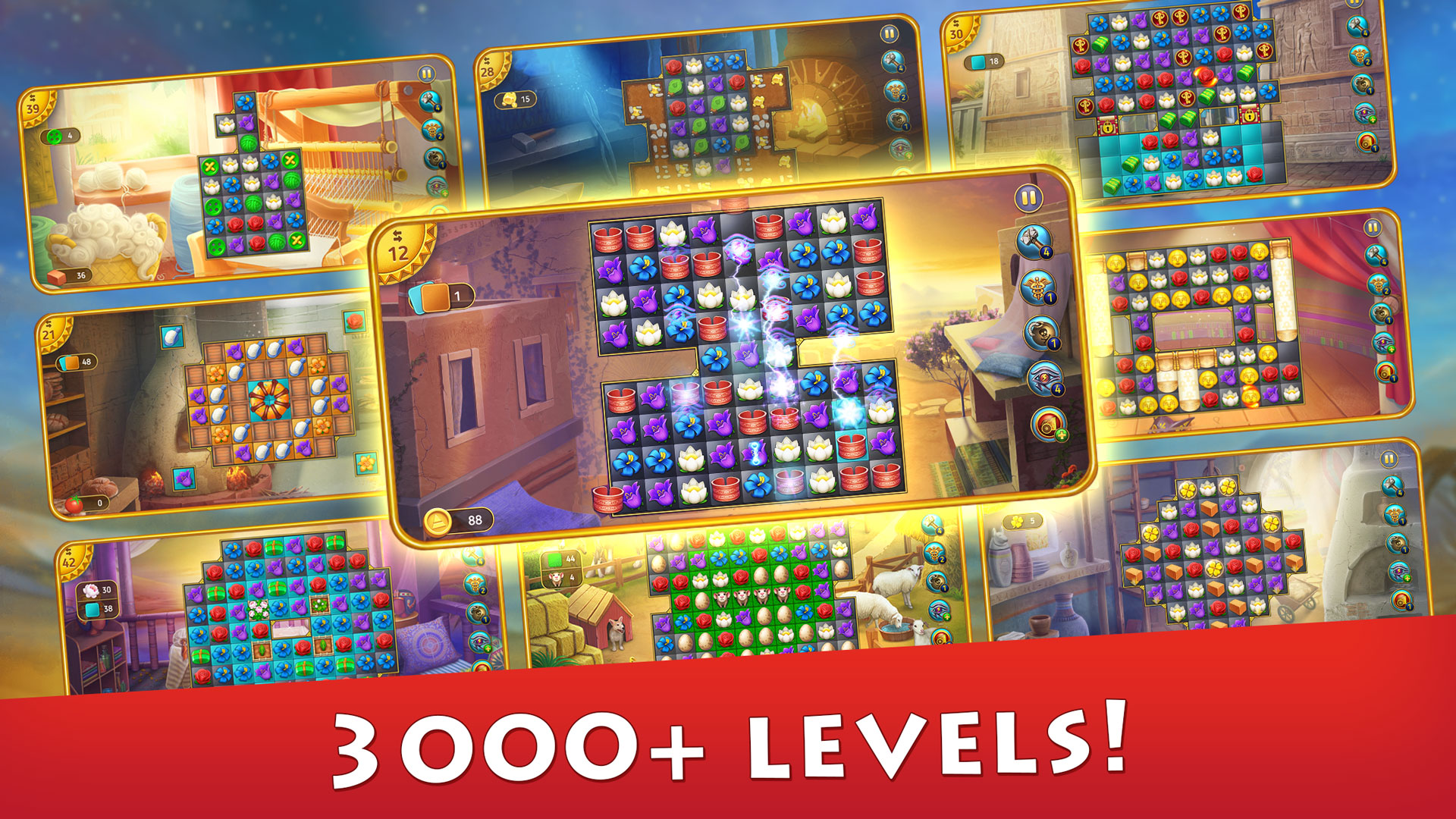 اسکرین شات 4 بازی Cradle of Empires: Match Three