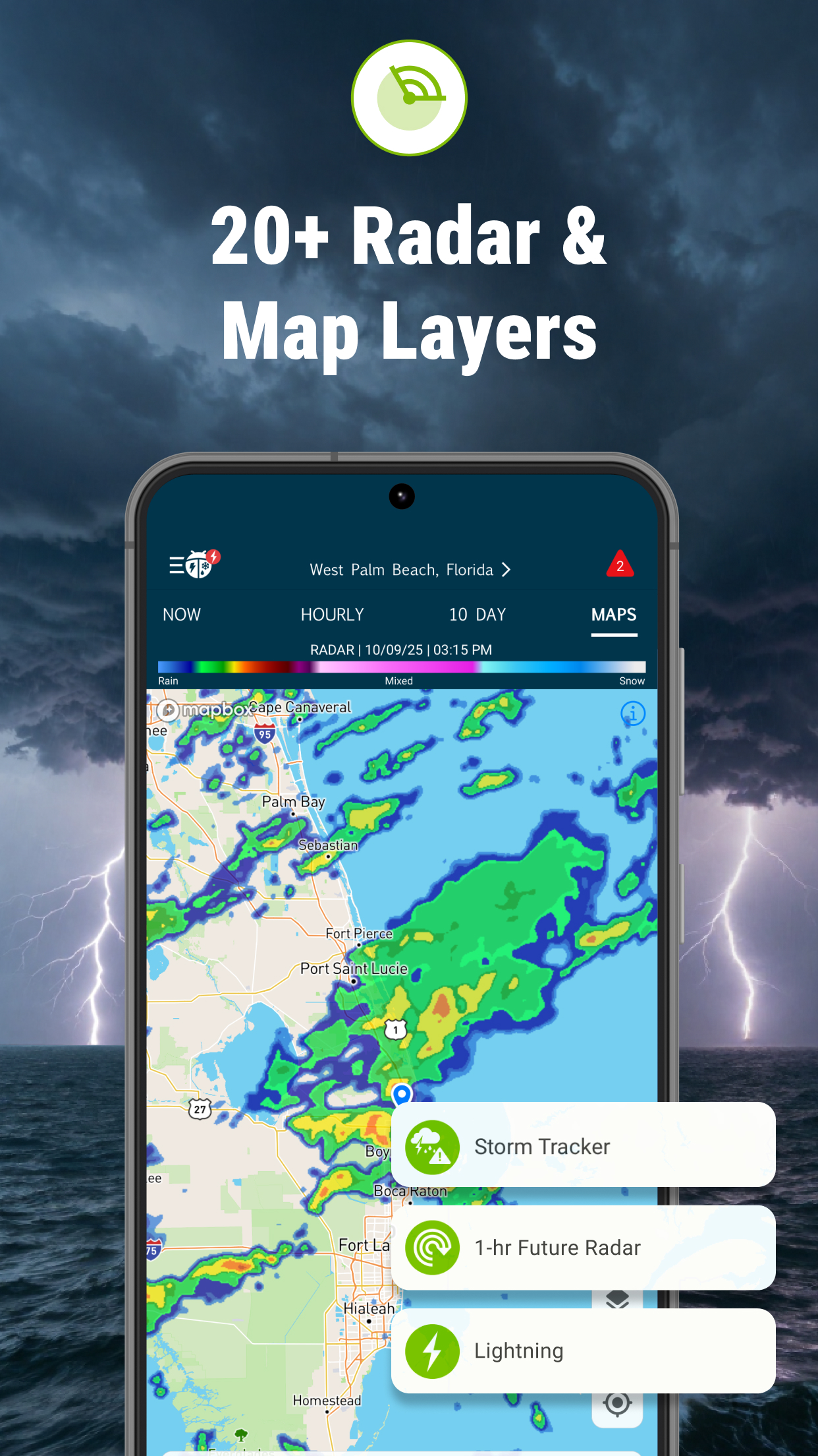 اسکرین شات 3 برنامه WeatherBug: Weather Forecast