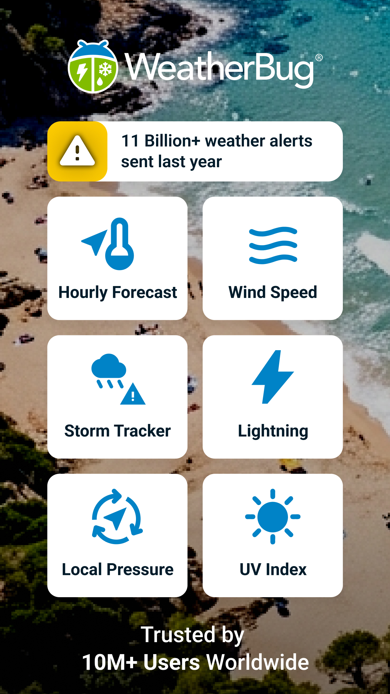 اسکرین شات 1 برنامه Weather Forecast by WeatherBug
