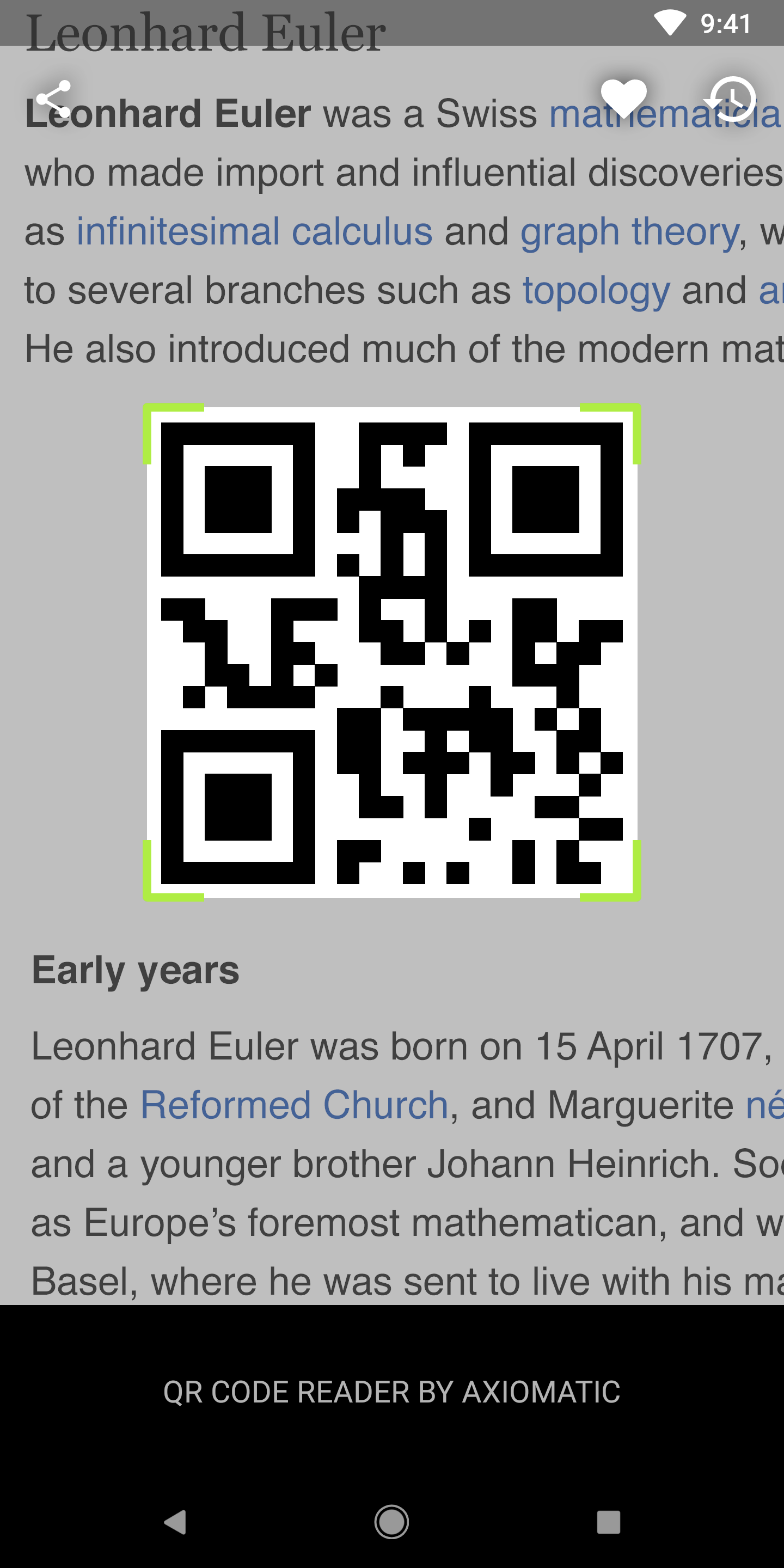 اسکرین شات 2 برنامه QR Code Reader