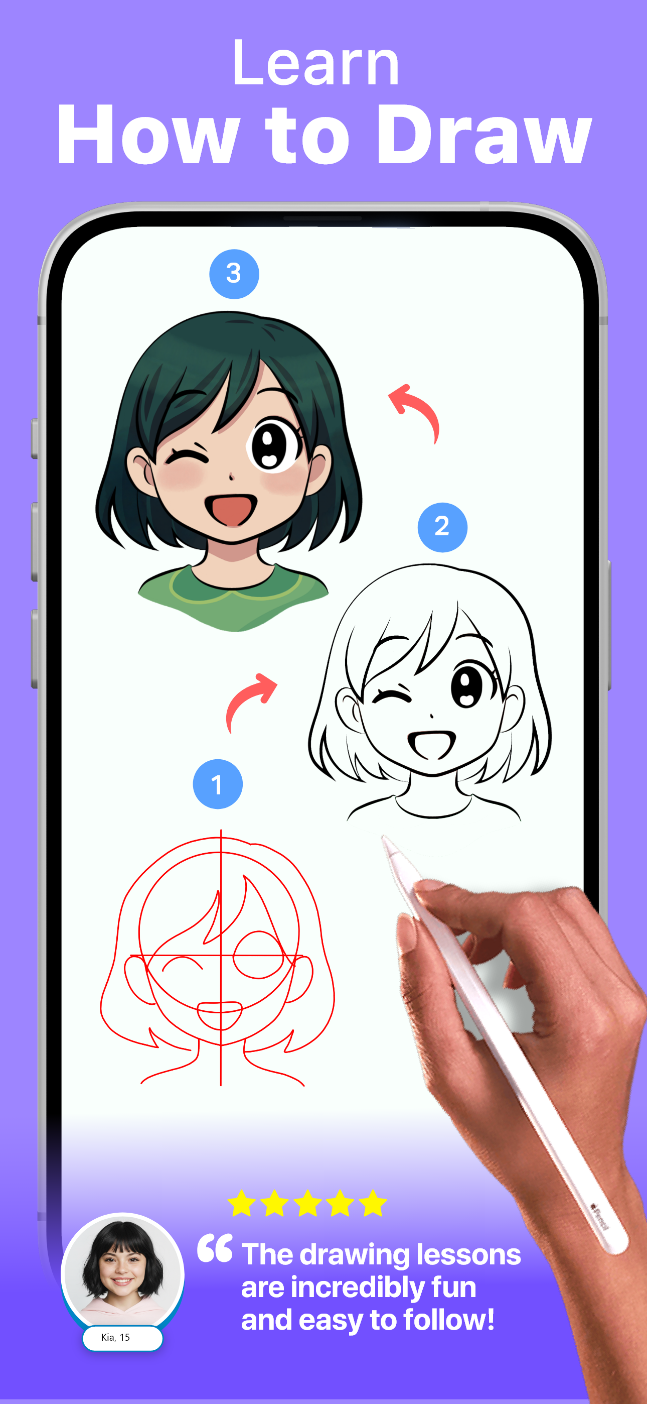 اسکرین شات 1 برنامه Drawing Desk: Learn to Draw