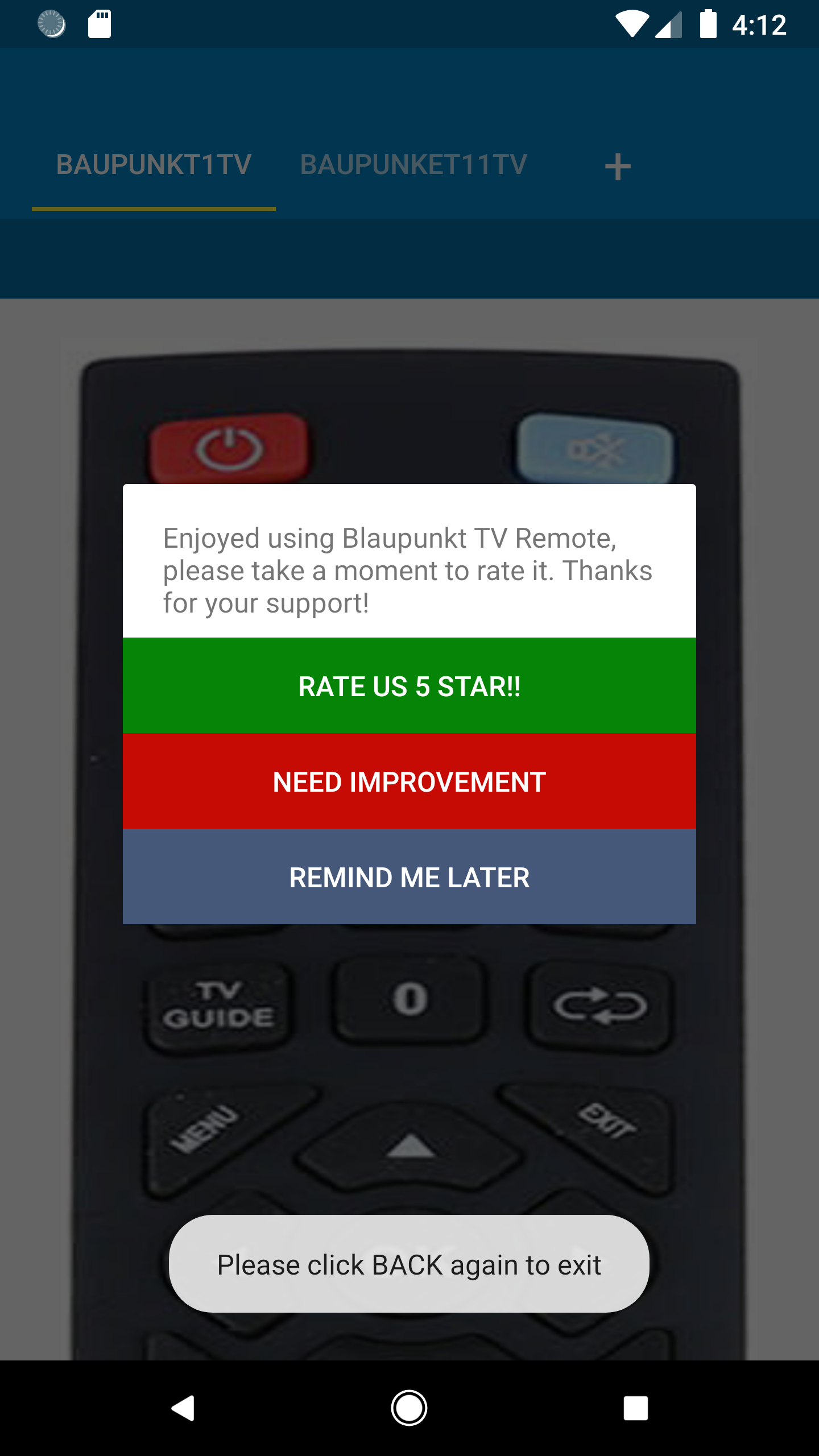 اسکرین شات 7 برنامه Blaupunkt TV Remote