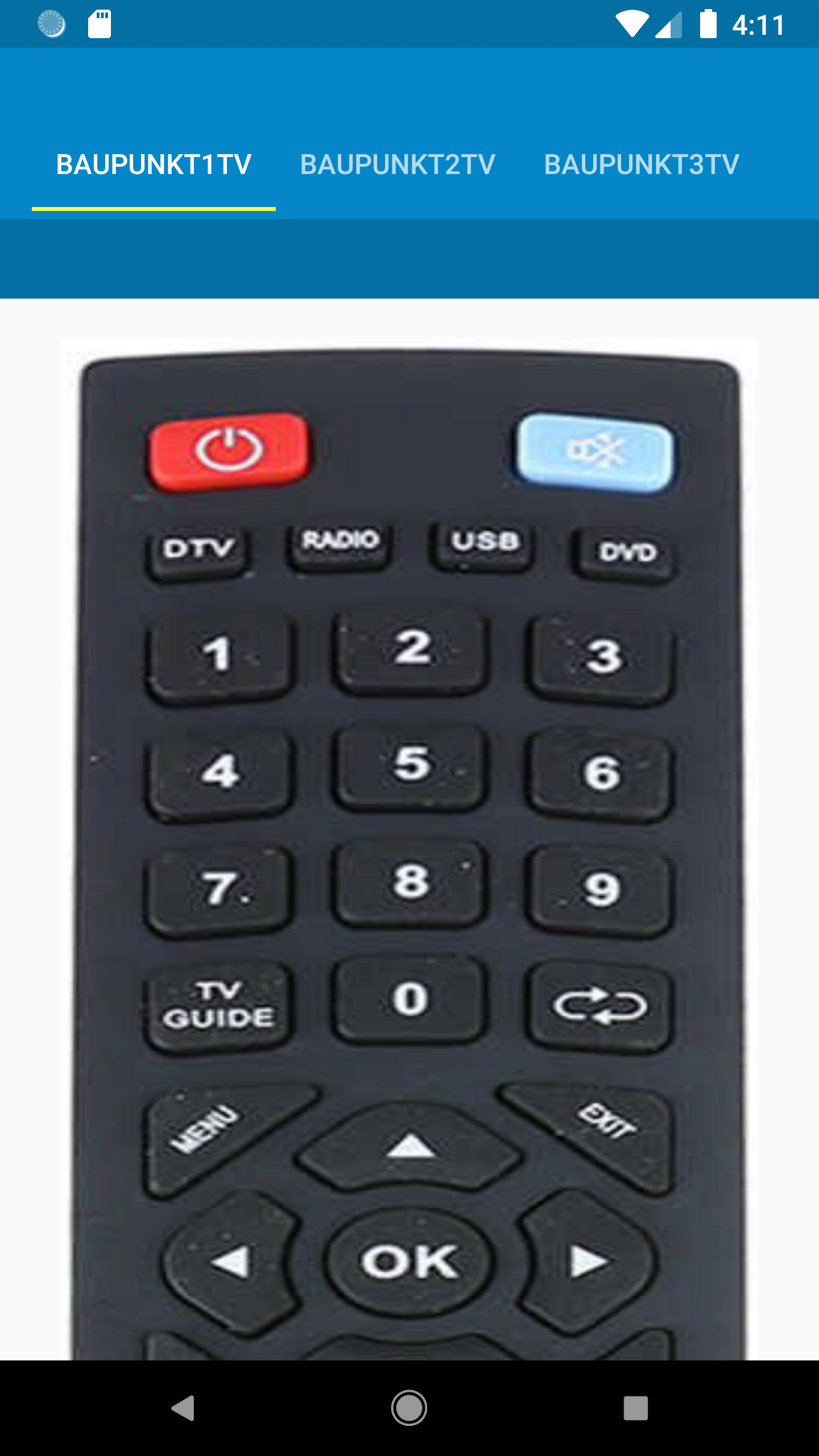 اسکرین شات 3 برنامه Blaupunkt TV Remote