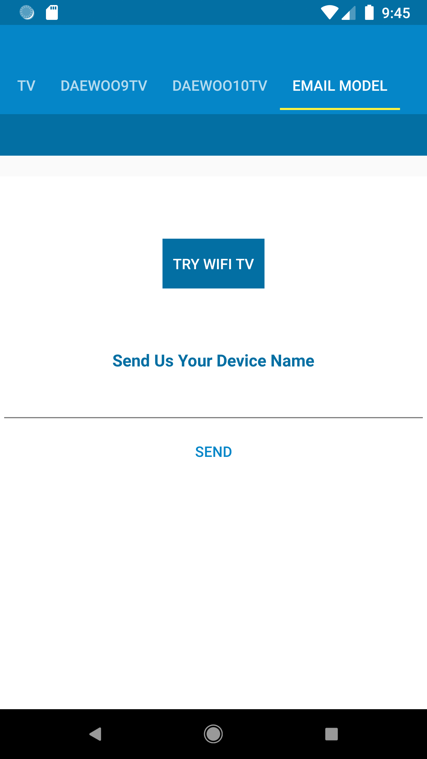 اسکرین شات 6 برنامه Daewoo TV Remote Control