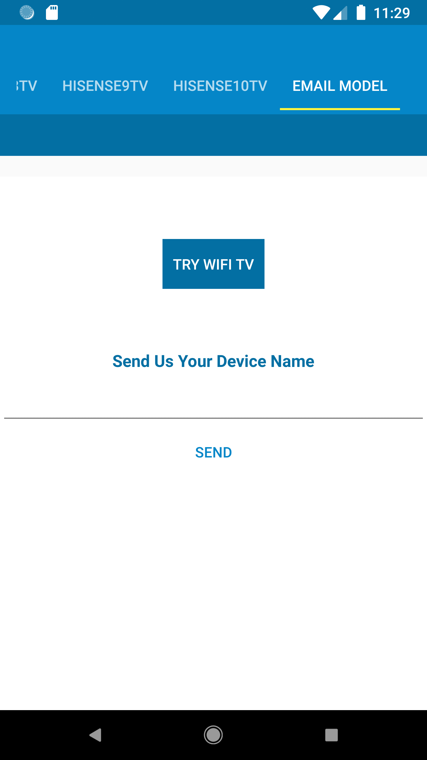 اسکرین شات 8 برنامه HiSense TV Remote Control