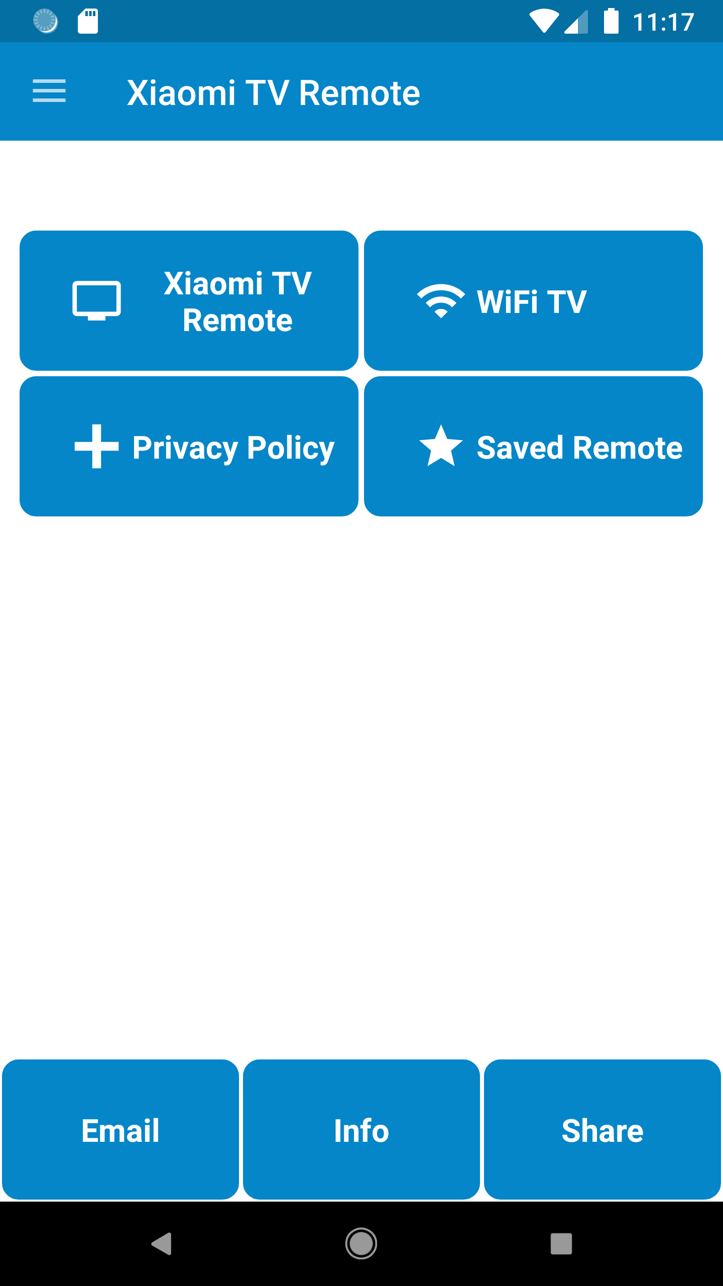 اسکرین شات 1 برنامه Xiaomi TV Remote Control