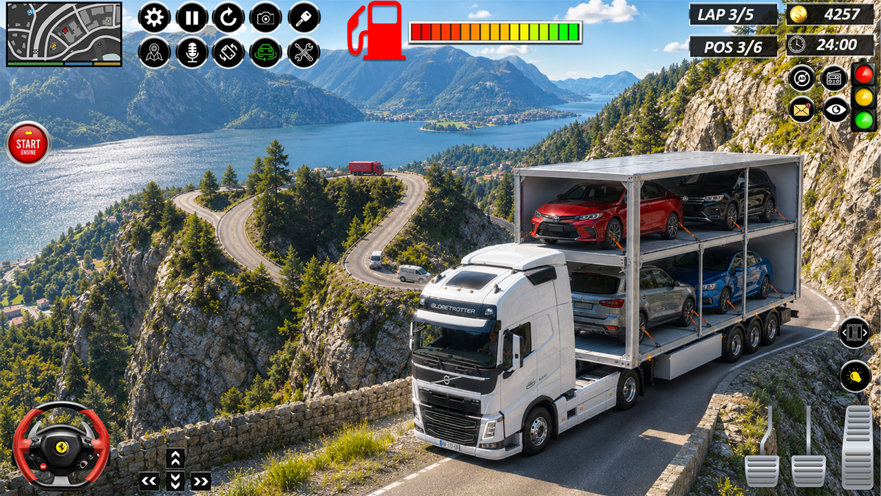 اسکرین شات 1 بازی Offroad Transporter Truck Game