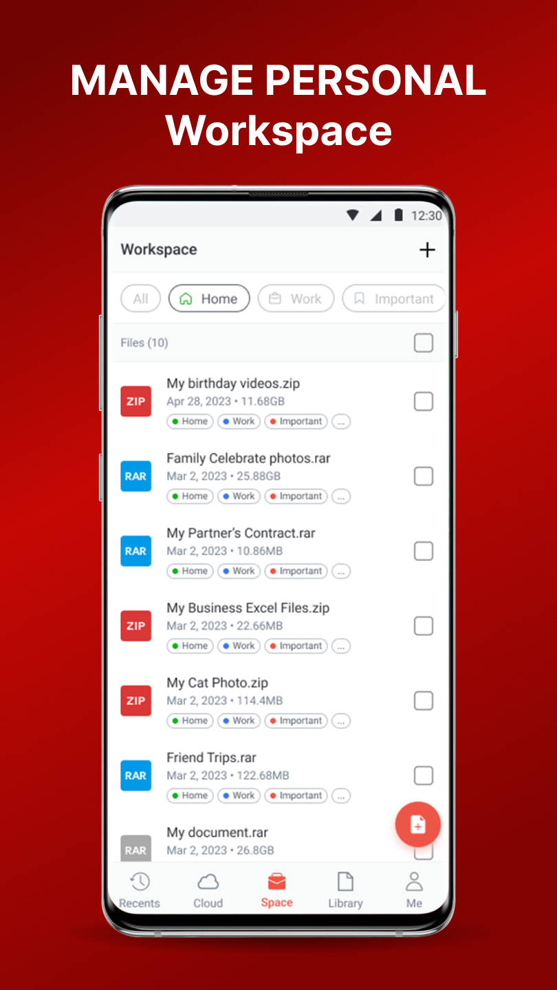 اسکرین شات 7 برنامه AZIP Master: ZIP / RAR, Unzip