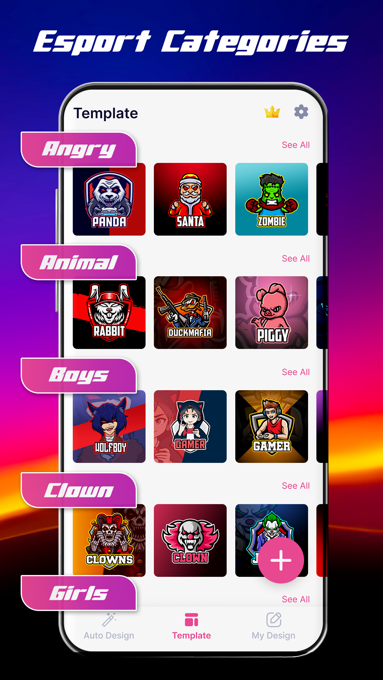 اسکرین شات 5 برنامه Gaming Logo Maker: Esport Logo