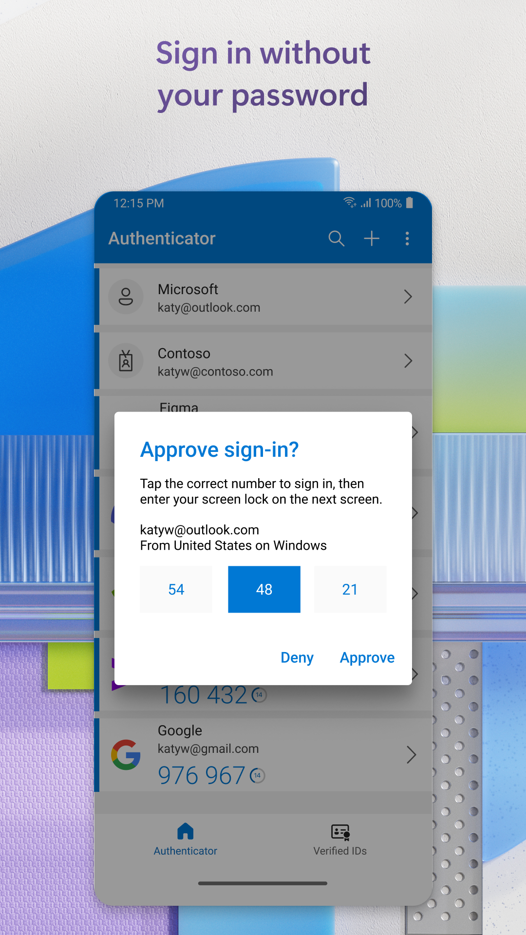 اسکرین شات 4 برنامه Microsoft Authenticator