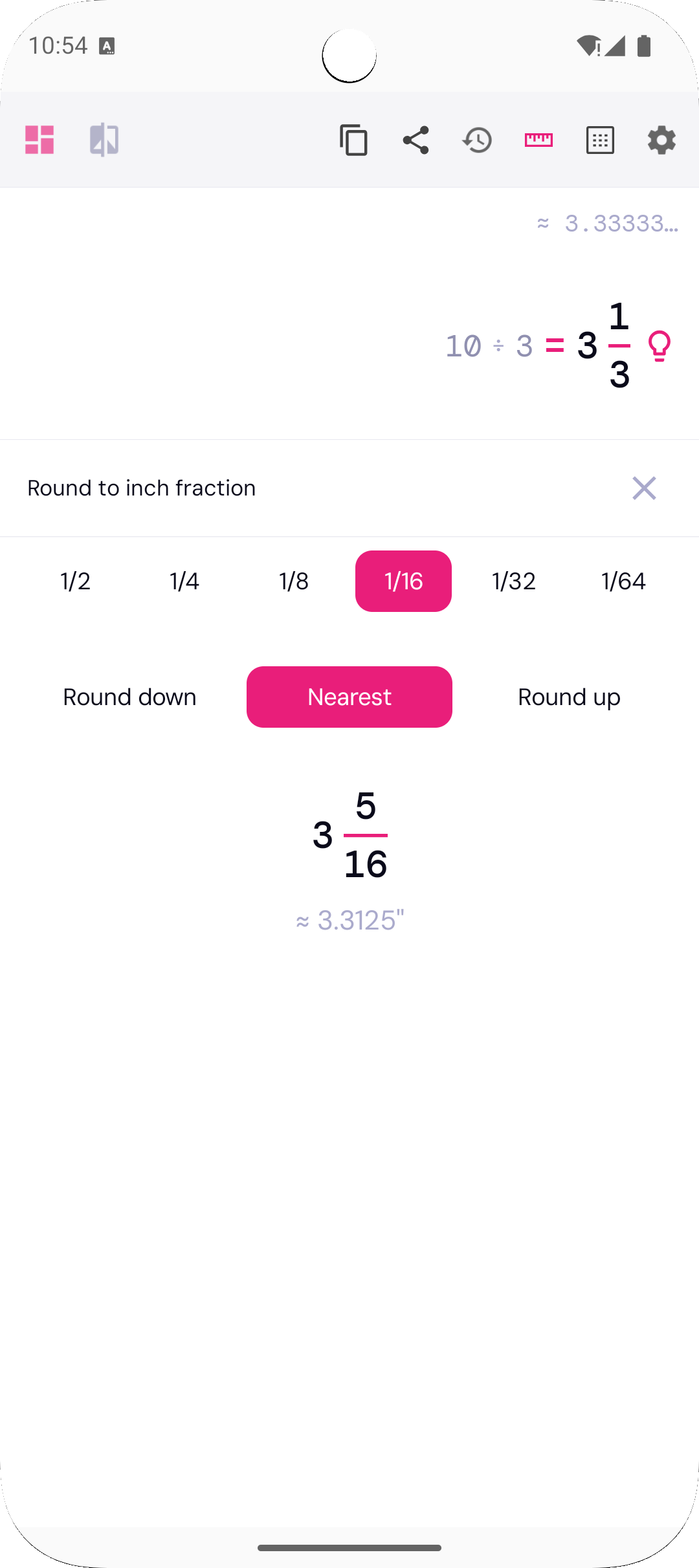 اسکرین شات 3 برنامه Fraction Calculator & Solver