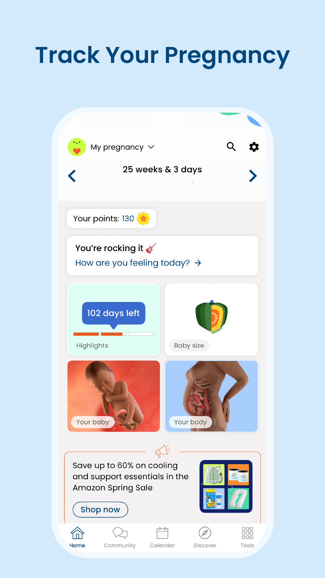اسکرین شات 1 برنامه Pregnancy App & Baby Tracker