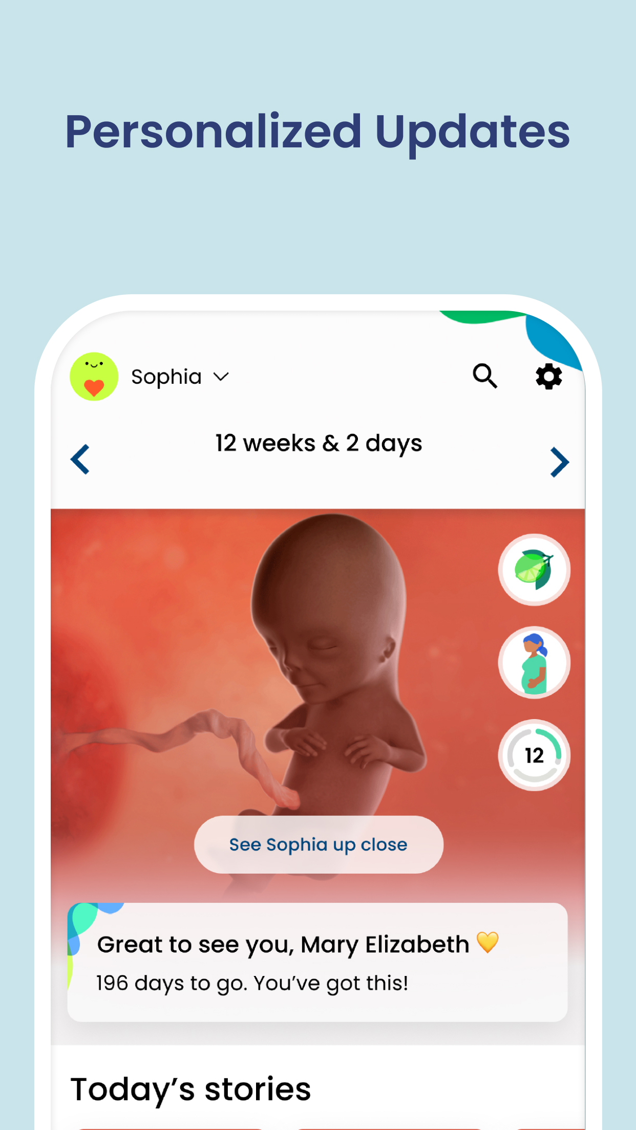 اسکرین شات 1 برنامه Pregnancy App & Baby Tracker