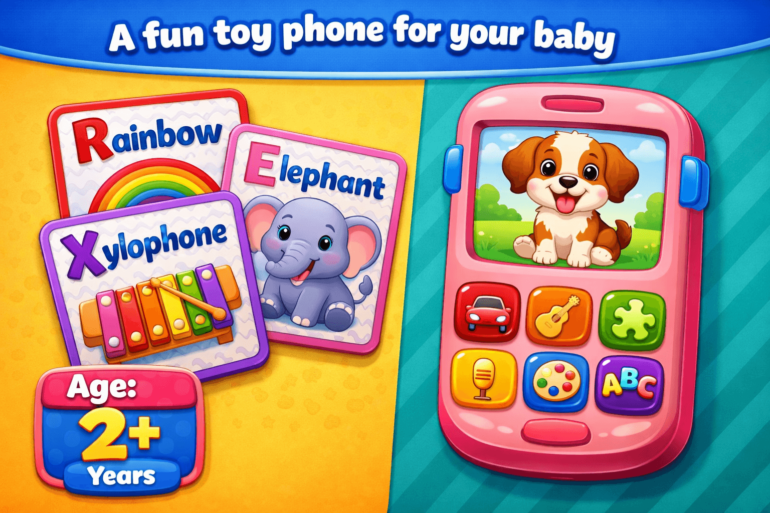 اسکرین شات 3 بازی Baby Phone: Toy Phone for Kids
